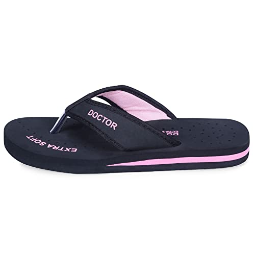 DOCTOR EXTRA SOFT Doctor Slippers for Women Orthopedic Diabetic Pregnancy Non Slip Lightweight Comfortable Flat Casual Stylish Dr Chappals and House Flip flops For Ladies and Girl’s D-22