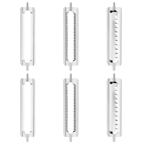 Sostituzione Testina di taglio unisex per lame Compatibile, 6 pezzi lame di ricambio originali per pelapatate, Testina di taglio unisex per lame Compatibile per pelapatate