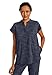 Healing Hands Scrub Top for Women Modern Fit Tee with 2 Pockets, Moisture Wicking, 360° Stretch and Quick Dry Fabric 2352, L, Pewter