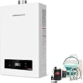 MIZUDO Propane Gas Tankless Water Heater, MIZUDO 5.1 GPM, 120,000 BTU Indoor Installation Instant Hot Water Heater with Flushing Kit