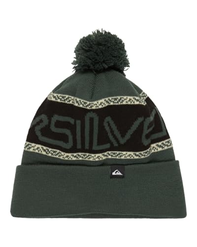 Bonnet Quiksilver Summit chapeau homme hiver en tricot extensible noir