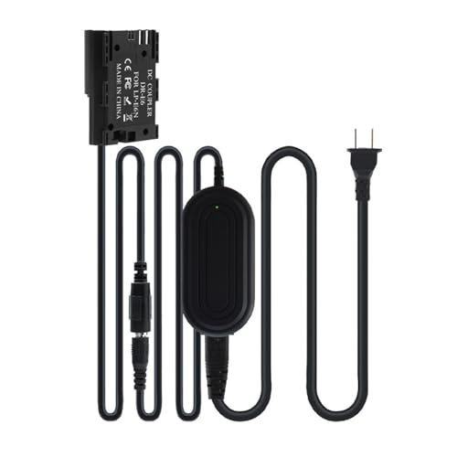 �L���m���p7D2 70D 80D 90D�̂��߂ɓK�����f�~�[�d�rLP-E6N AC�d���A�_�v�^�[�P�[�u����7.4V-8.4V�J�����d���L�b�g