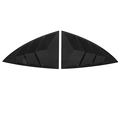 Spoiler de fenêtre latérale lisse et rigide en ABS vernis noir pour Modèle Y