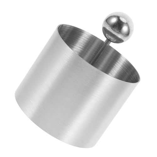 Mikinona Stainless Steel Round Onigiri Mold for Sushi Desserts Cold Dishes Food Plating Tool and Multifunctional Pastry Ring for Creative Culinary Presentations