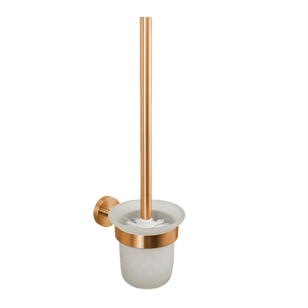 Accesorios de baño de Oro Rosa Cepillado, Soporte para Papel higiénico, toallero, Ganchos para Barra, Soporte para Cepillo de Dientes de Acero Inoxidable, Soporte para Cepillo de baño