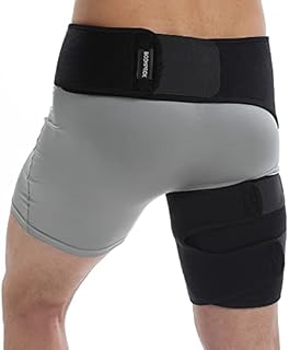 Groin Wrap, Adjustable Support for Hip, Groin, Hamstring, Thigh, and Sciatic Nerve Pain Relief
