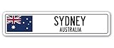 Cortan360 Sydney, Australia Street Sign Decal Australian Flag City Country Road Wall Gift 8' Sticker...