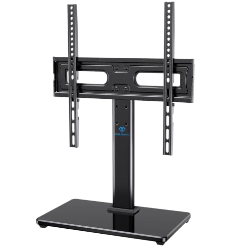 Image of PERLESMITH Universal TV Stand Legs for 32-60 inch TVs, Table Top TV Stand up to 88 lbs, Height Adjustable Television TV Mount, Universal TV Leg Base for Living Room & Bedroom (32-65 Inch with Swivel)