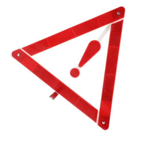 HONMEET Triangolo Segnalazione Emergenza Riflettente per Auto Cartello Stradale Resistente e Portatile Sicurezza Stradale e Avviso Guasti per Uso su Strada e Assistenza