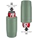 4-in-1 Skinny Can Cooler Double Wall Stainless Steel Insulated Can Holder,Can Coozie, Works With 12 Oz Slim Can,Standard Cans,Beer Bottles & As Pint Cups (Military Green)