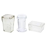 iplusmile 3 Sets Glas Coplin Jar Färbung Jar 5-10 Rutschen Transparent Färbung Tank Labor Liefert für 5/9/ 10 Rutschen