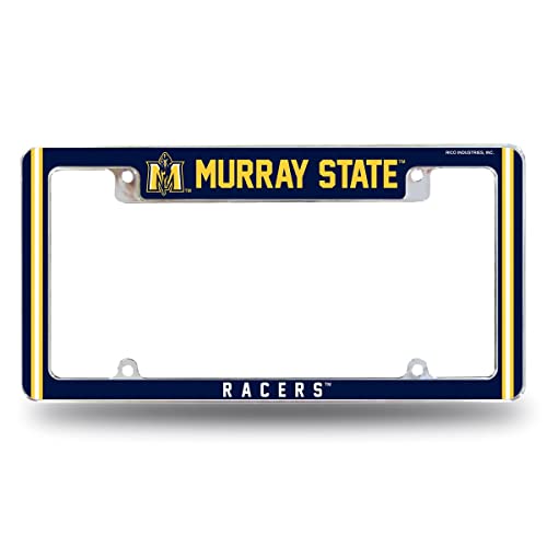 Rico Industries NCAA Murray State Racers Alternate 12" x 6" Chrome All Over Automotive License Plate Frame for Car/Truck/SUV