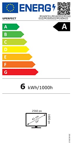 Monitor Portatile 2K 120Hz Display Mobile 16 Pollici con 2560 * 1600 1200:1 Contrasto 400 Nits Schermo IPS Mini HDMI USB C per PC Laptop Xbo Switch PS4/5, Compatibile VESA - Monitor - Immagine 10