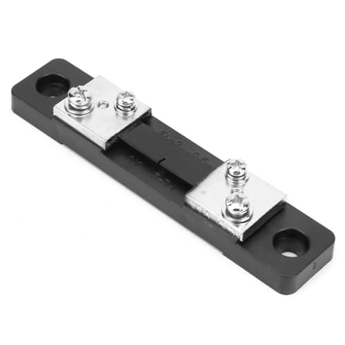 Jadeshay Resistencia de Derivación,50A 75mV Resistencia de Shunt Divisor de Derivación de Corriente Uso con Amperímetro Externo y Medidor de Panel de Amperios para Ampliar el Rango de Medición Actual