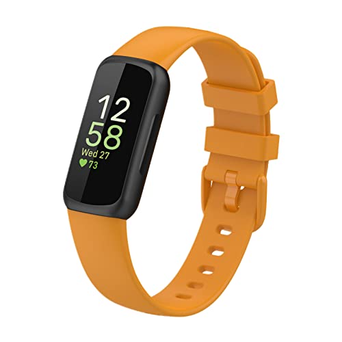 LICHIFIT Fitbit inspire3�p�o���h �x���g �ւ��o���h TPE�� �_�炩�� �ʋC �ϋv�� �X�|�[�c�o���h �X�}�[�g�E�H�b�` �A�N�Z�T���[ �iS �I�����W�j