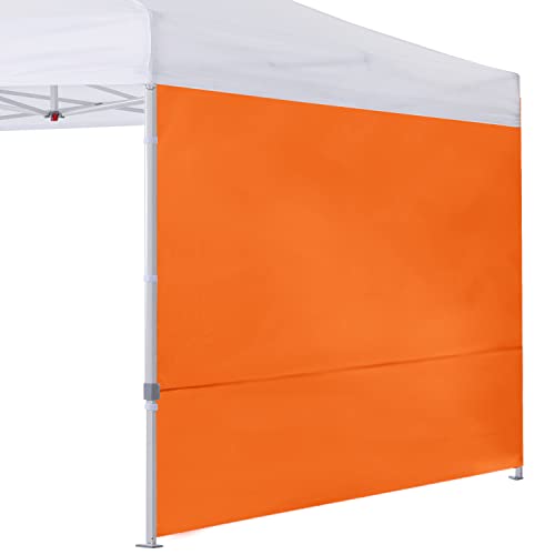 Image of COOSHADE SunWall for 10x10 Pop up Canopy Tent, 1 Pack Sidewall Only Orange