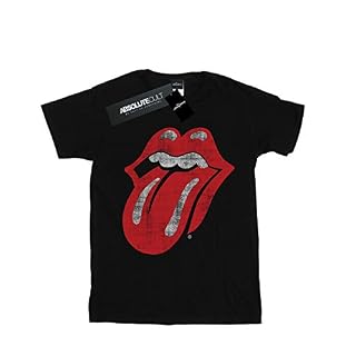 Absolute Cult Rolling Stones Femme Classic Tongue Petit Ami Fit T-Shirt - Les Beatles, Paul McCartney, John Lennon, RIngo Starr, George Harrison Absolute Cult Rolling Stones Femme Classic Tongue Petit Ami Fit T-Shirt – Image 2