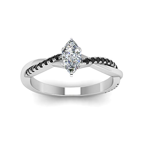 Image of 55Carat Choose Your Gemstone Dainty Infinity Twist Diamond CZ Ring Sterling Silver Marquise Shape Engagement Rings Everyday Jewelry Wedding Jewelry Handmade Gifts for Wife US Size 4 to 12