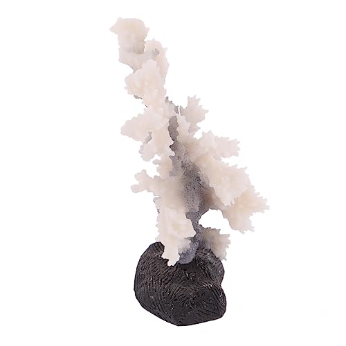 Garneck Decorative Artificial Coral Tree Ornaments for Fish Tank Plant Ornament for Aquariums Underwater Plant (Grey)