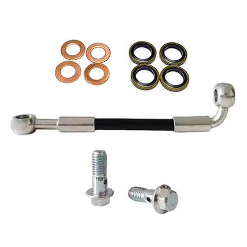 Tubo de aceite hidráulico M8 de 430cm con cable trenzado anti expansión para moto