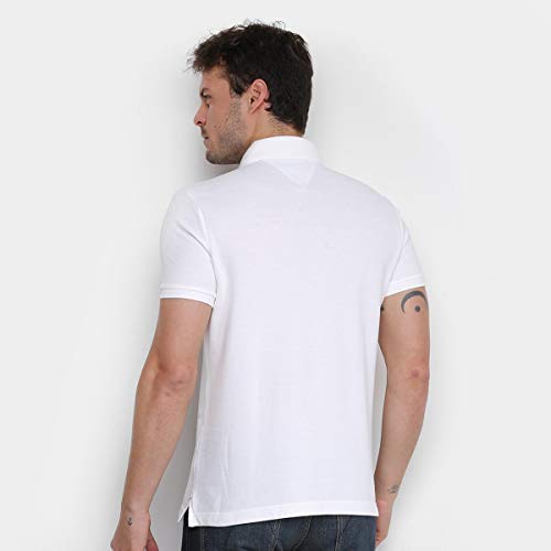 CAMISA POLO TOMMY HILFIGER REGULAR Cor:Branco;Tamanho:G