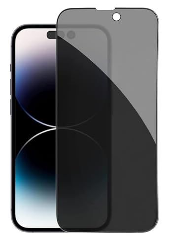 Image of 100FIT for iPhone 14 Pro Edge to Edge Anti Spy Privacy Tempered Glass with Easy Installation Kit | Black (Pack of 1)