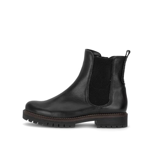 Gabor Chelsea 8024.02 Bottines en Cuir Largeur H et Fermeture Éclair