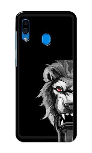 Image of PRINTFIDAA Printed Hard Back Cover Case for Samsung Galaxy A20 | Samsung Galaxy M10s | Samsung Galaxy A30 Back Cover (Angry Lion) -112