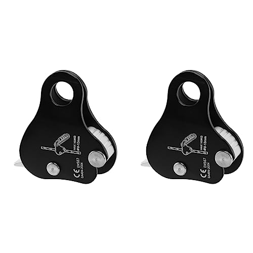 MILLTOR 2 cuerdas ascendentes, rocas de escalada de rocas, cuerda de autobloqueo para escalada y rescate al aire libre, 8-13 mm, negro
