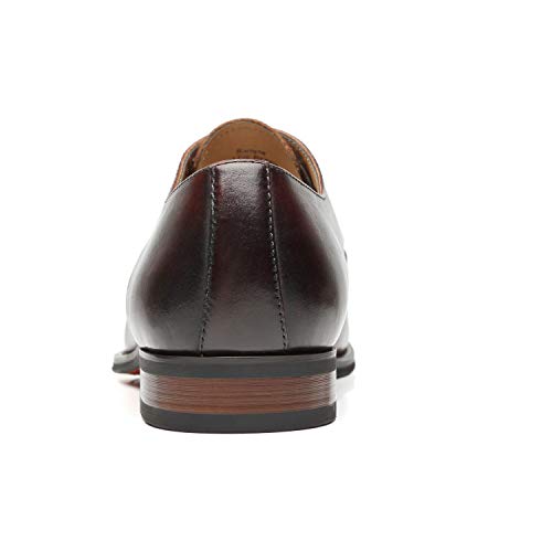 Image of Men's Cap Toe Lace up Oxford Dress Shoes Posh-1-tan