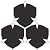 MORCART 20 Pcs Hexagon Peel and Stick Floor Tile: Waterproof Vinyl Flooring, Covers 12.6 Sq Ft, DIY Removable Flooring for Bathroom, Kitchen, Bedrooms, Pet House(Star Black)