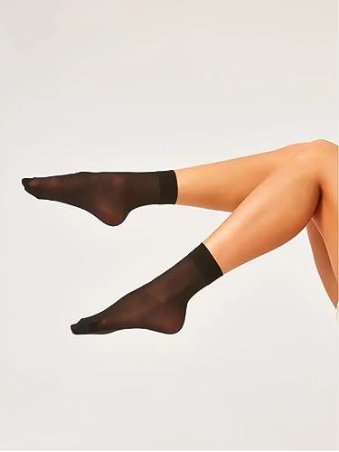 Image of Women's sheer knee high stockings, knee High Socks (Pack of 5 Pairs, Pack of 10 Pairs)