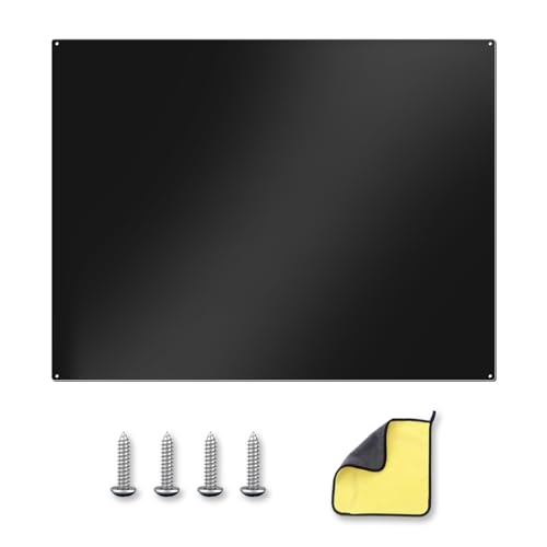 VENFAN 29.5"x 29.5"Black Stainless Steel Backsplash Panel for Stove & Range Hood - Matte Finish Kitchen Wall Splatter Guard with 6 Pre-Drilled Holes,Easy to Clean,Metal Backsplash for Countertop by VENFAN - Used condition - US$75.19