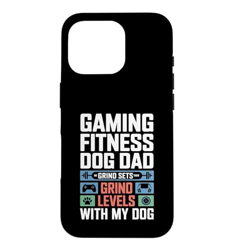 Gaming Fitness Dad Grind Set Then Level With My Dog �X�}�z�P�[�X iPhone 16 Pro �p