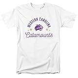 Western Carolina University Official Catamounts Unisex Adult T-Shirt, White, Large