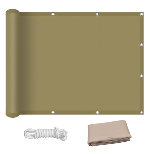 Voile d'ombrage rectangulaire résistant à la chaleur et aux UV pour balcon - 2