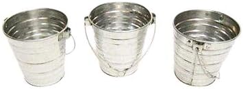 Carvers Olde Iron 3pc buckets 2 qt metal galvanized