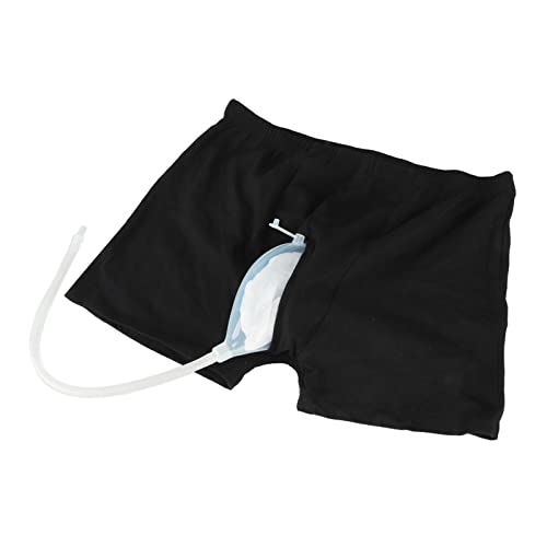 Shorts Masculinos Bolsa Urinária, Cós Elástico Útil Bolsa Urinol Masculina Reutilizável para Inconti