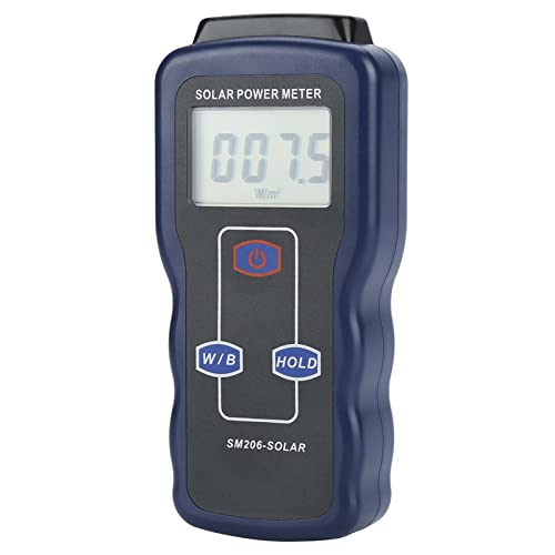 Image of Sunlight Meter for Gardening, 4-1 /2 LCD Display Solar Power Meter Light Meter Measures Light in W /m and Btu Versatile Application for Gardening and Research