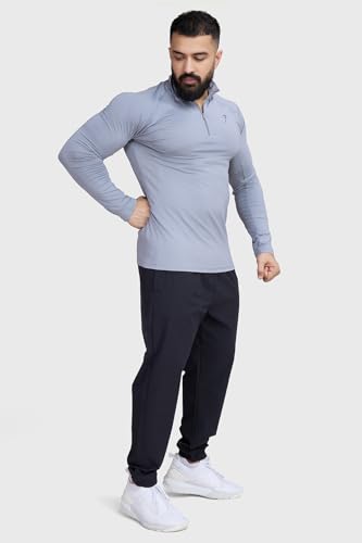 Image of Thrive Mens Slim Fit Pullover Sport and Gym Full Sleeve T-Shirt for Men
