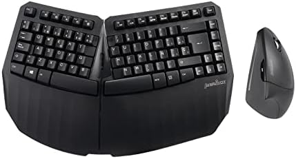 Perixx PERIDUO-813B ES, Set de Teclado Compacto Ergonómico y Rató...
