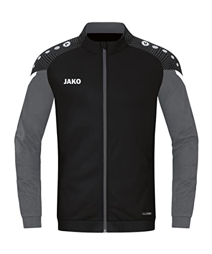 JAKO Herren Polyesterjacke Performance, Schwarz/Anthra Light, XL