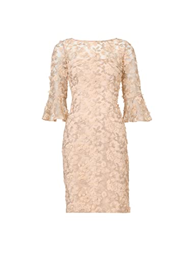 Adrianna Papell Women's Metallic Embroidery Sheath3