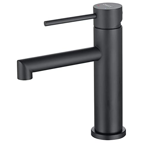ONECE Grifo de Lavabo Negro, Grifo Baño Monomando Cover
