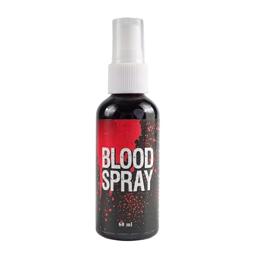 GloomGlo Halloween Fake Blood Spray for Cosplay - Vampire Blood Washable for Clothes and Face - Fake Blood Makeup (Dark 60ml)