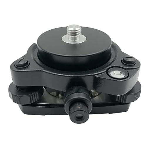 AYQEBNC Tribrach with Optical Plummet&GPS Tribrach Adapter with 5/8InX11 Mount Rotate Screw for Total Station GPS GNSS B Easy Install Easy to Use Black 500406669A1