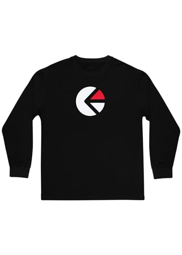 T-shirt graphique manches longues Ethika homme noir en coton confortable contre le froid de mi-saison
