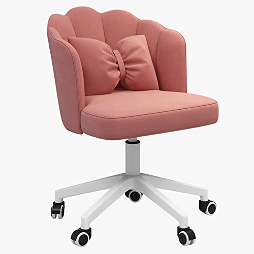 Silla de oficina ergonómica de terciopelo con soporte lumbar, elegante silla de escritorio para el hogar, conferencias y dormitorios, diseño moderno para niñas y profesionales