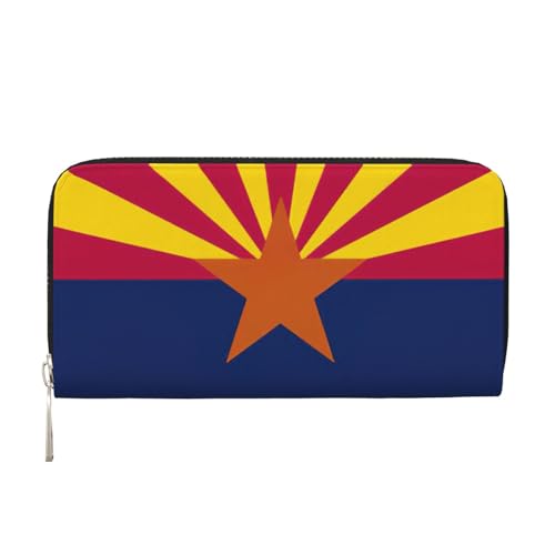 Arizona State Flag Print Womens Wallet, Ladies Credit Card Holder, Phone Wallet Purses, Long Clutch Hand Bag