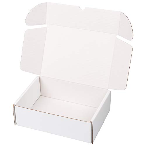 packer PRO Pack 25 Cajas Carton Envios para Ecommerce y Regalo Blancas Automontable, Pequeña 25x18x8cm Cover